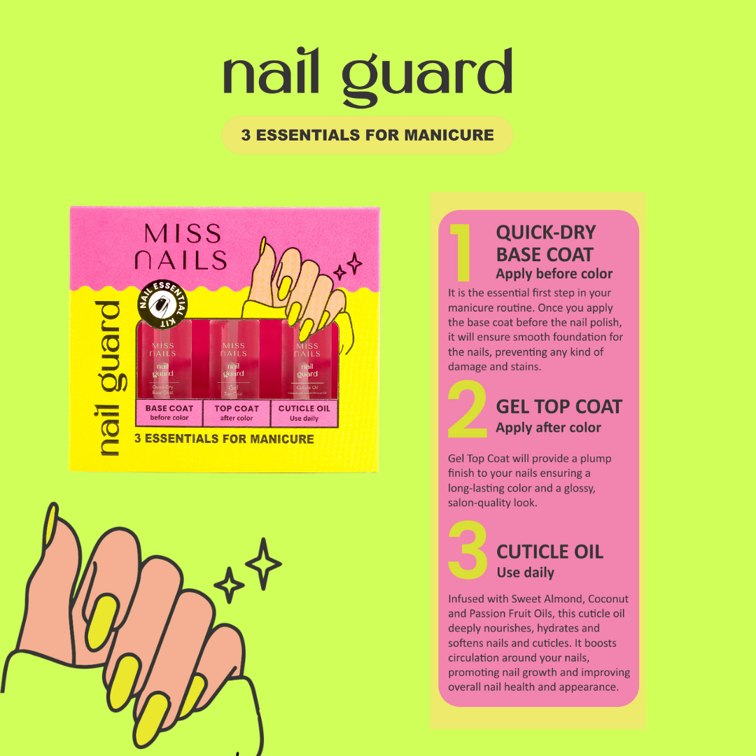 Miss Nails Nail Guard Manicure Essentials Kit