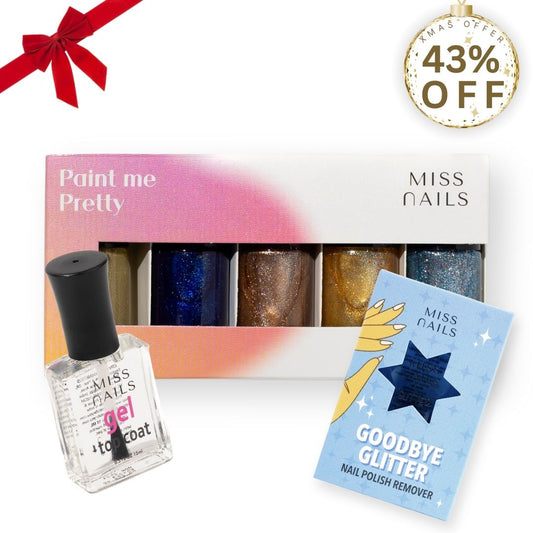 Gel Top Coat, PMP (La La Land) Goodbye Glitter Nail Polish Remover