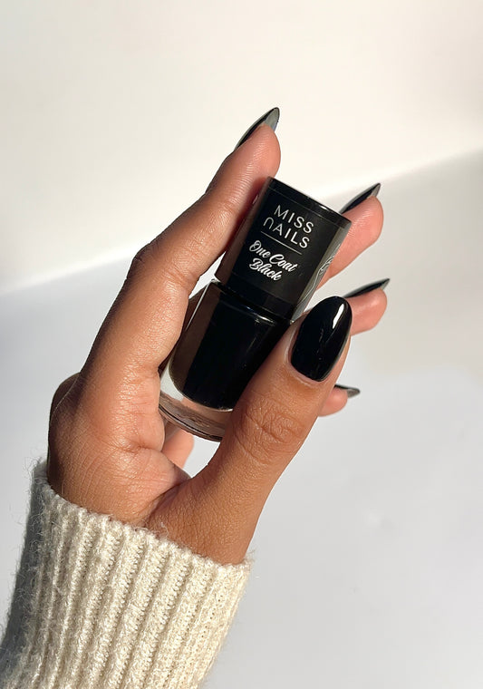 Miss Nails One Coat Collection - One Coat Black