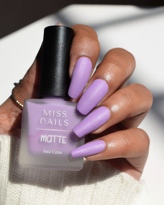 Miss Nails Matte Nail Enamel - Berry Mauve