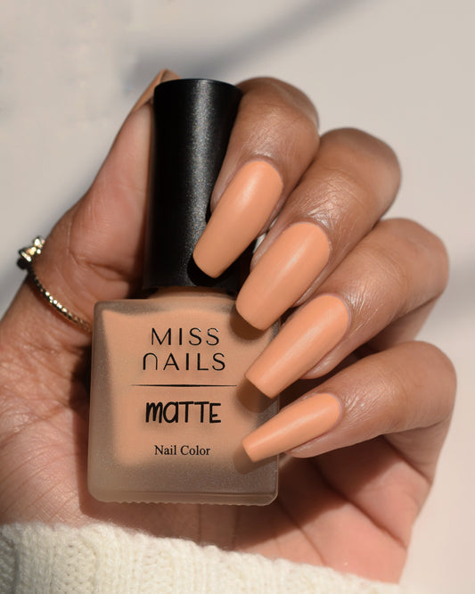 Miss Nails Matte Nail Enamel - Coffee Shots