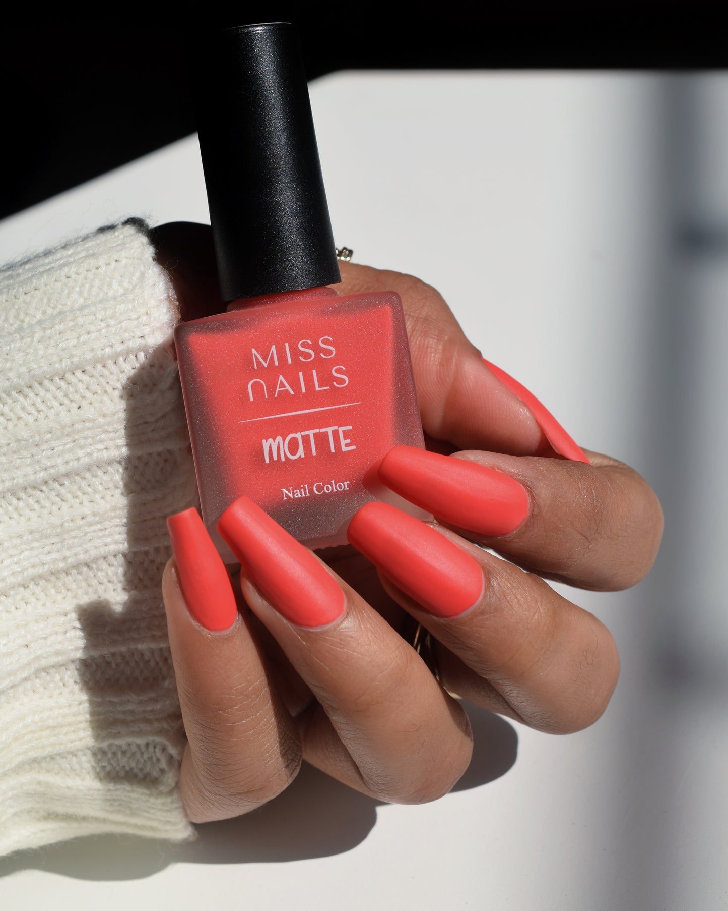 Miss Nails Matte Nail Enamel - Orange Boom